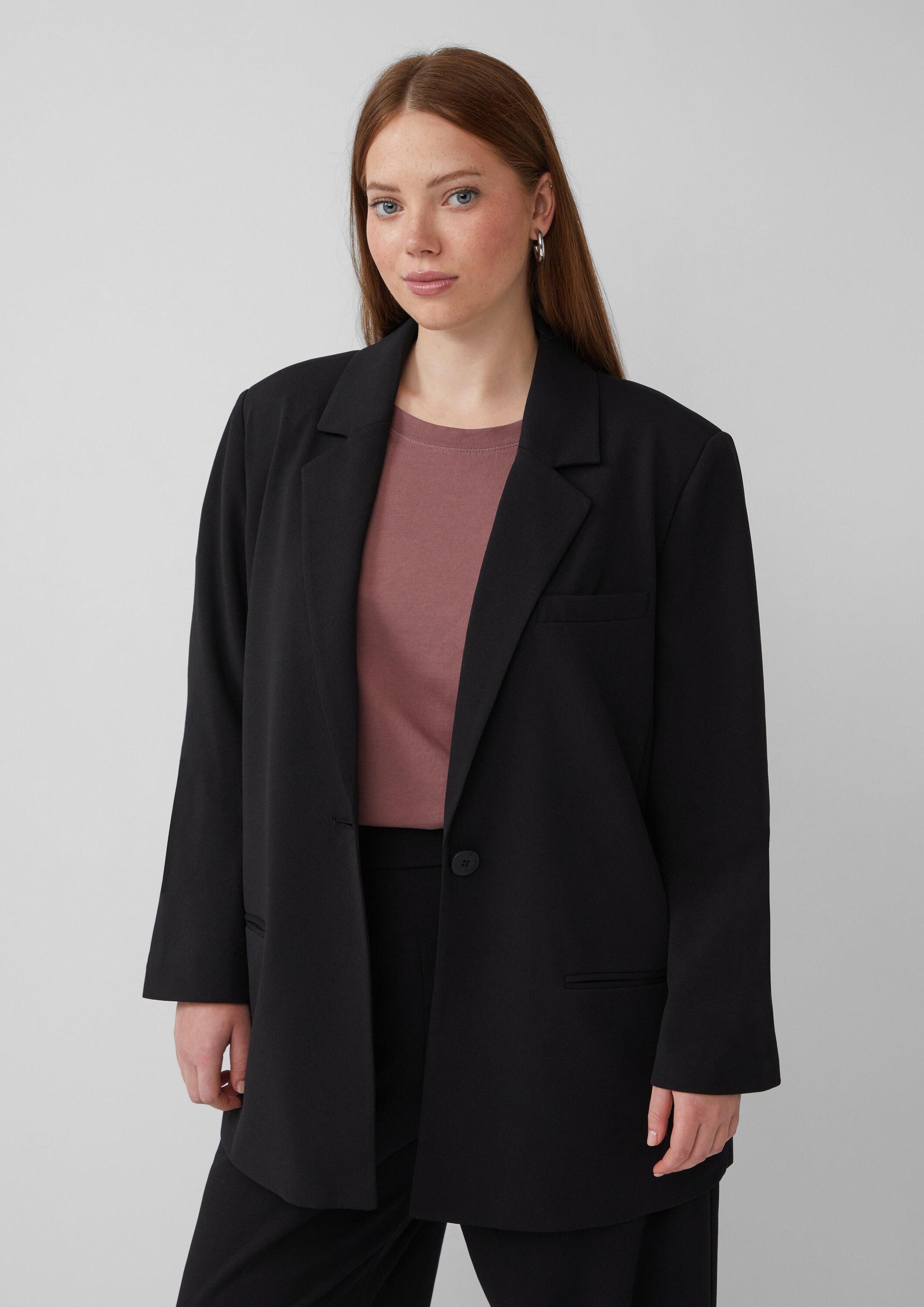 QS Jackenblazer Indoor-Blazer Blazer aus Interlockjersey günstig online kaufen