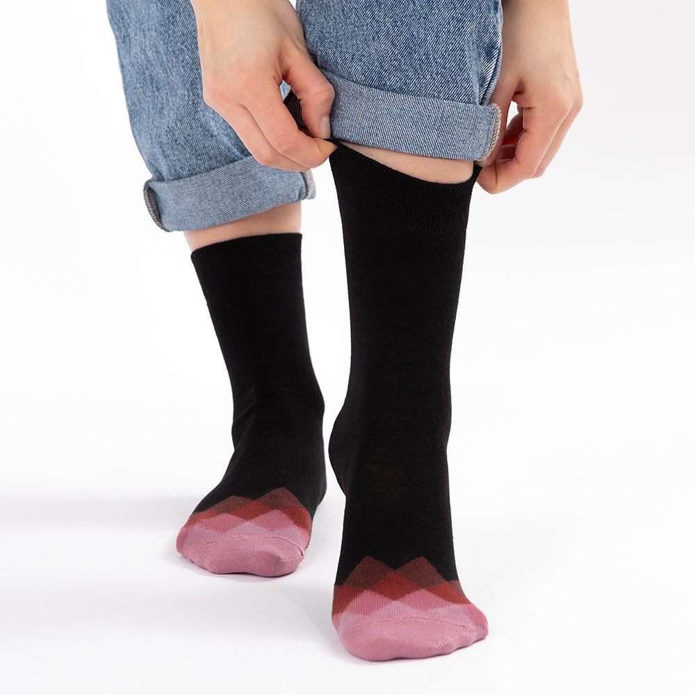 OCCULTO Basicsocken Damen Bunte Socken 10er Pack (Modell: Evelin) (10-Paar) – Bild 3 von 5