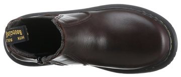 DR. MARTENS 2976 J Dark Brown Oil Finished Full Grain WP Chelseaboots mit praktischem Reißverschluss