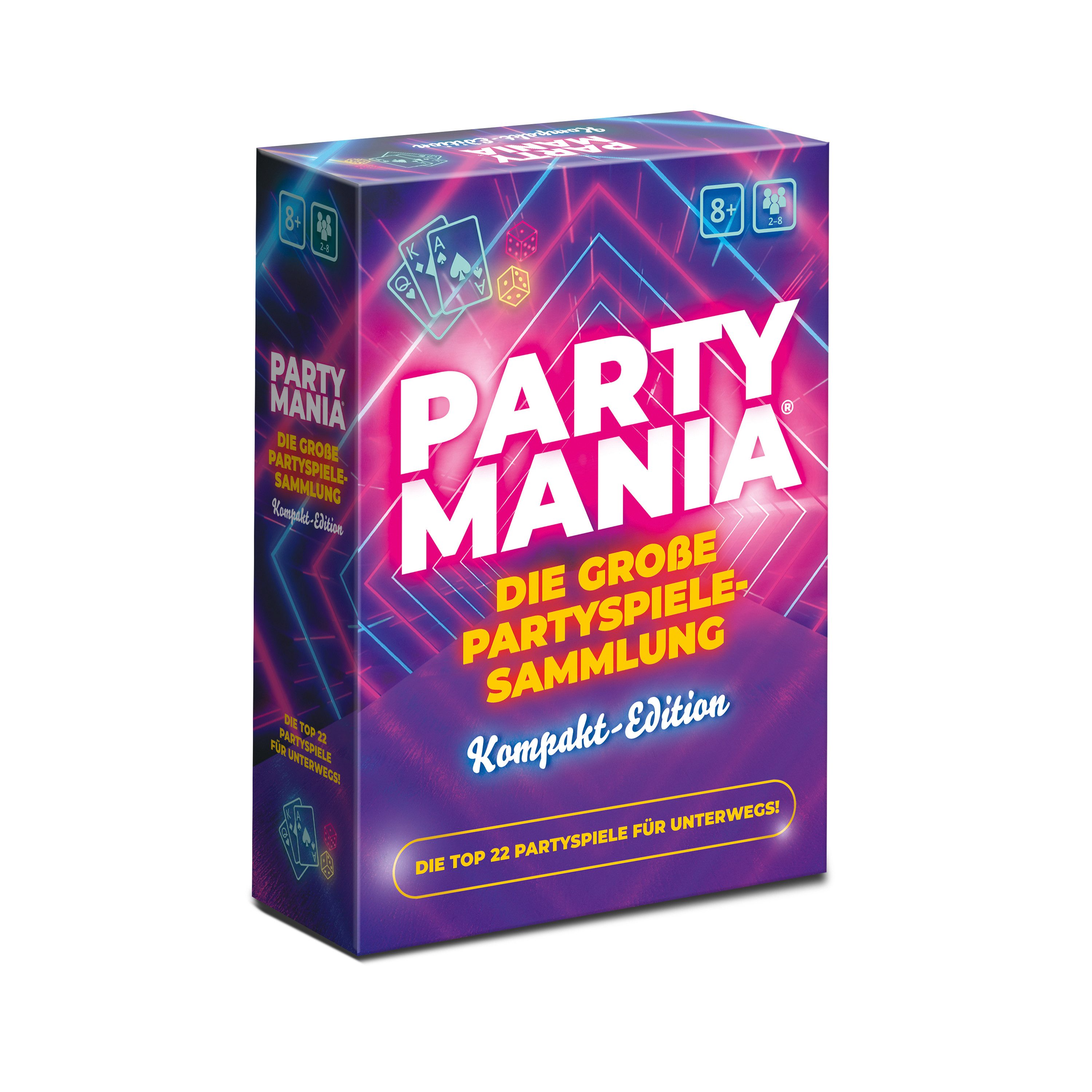 Gomazing Spiel Partymania Kompakt Edition, Spiele-Set, Die 22 besten Partyspiele