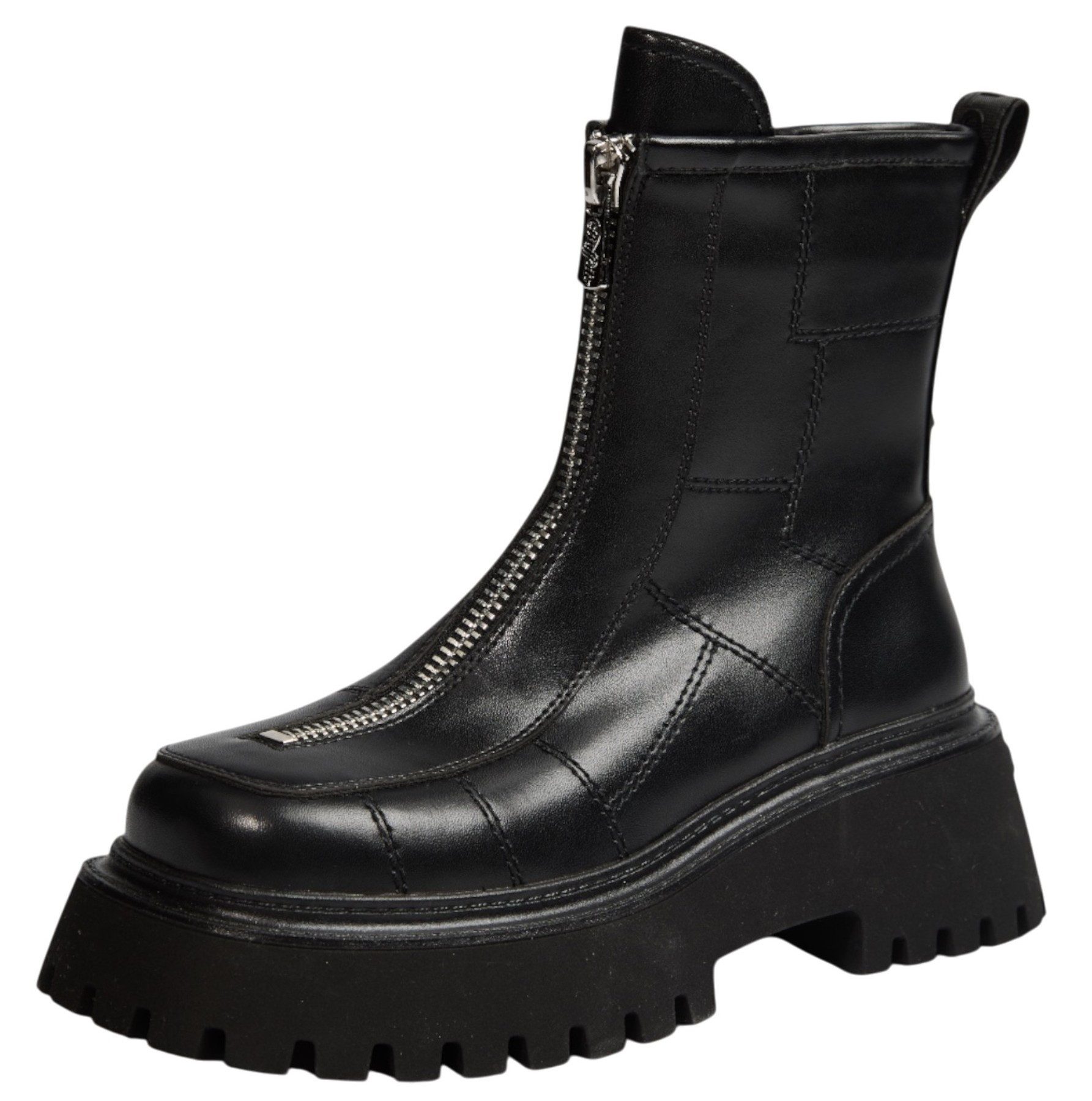 Buffalo PD00018419 Stacy Front ZIP Black Stiefelette