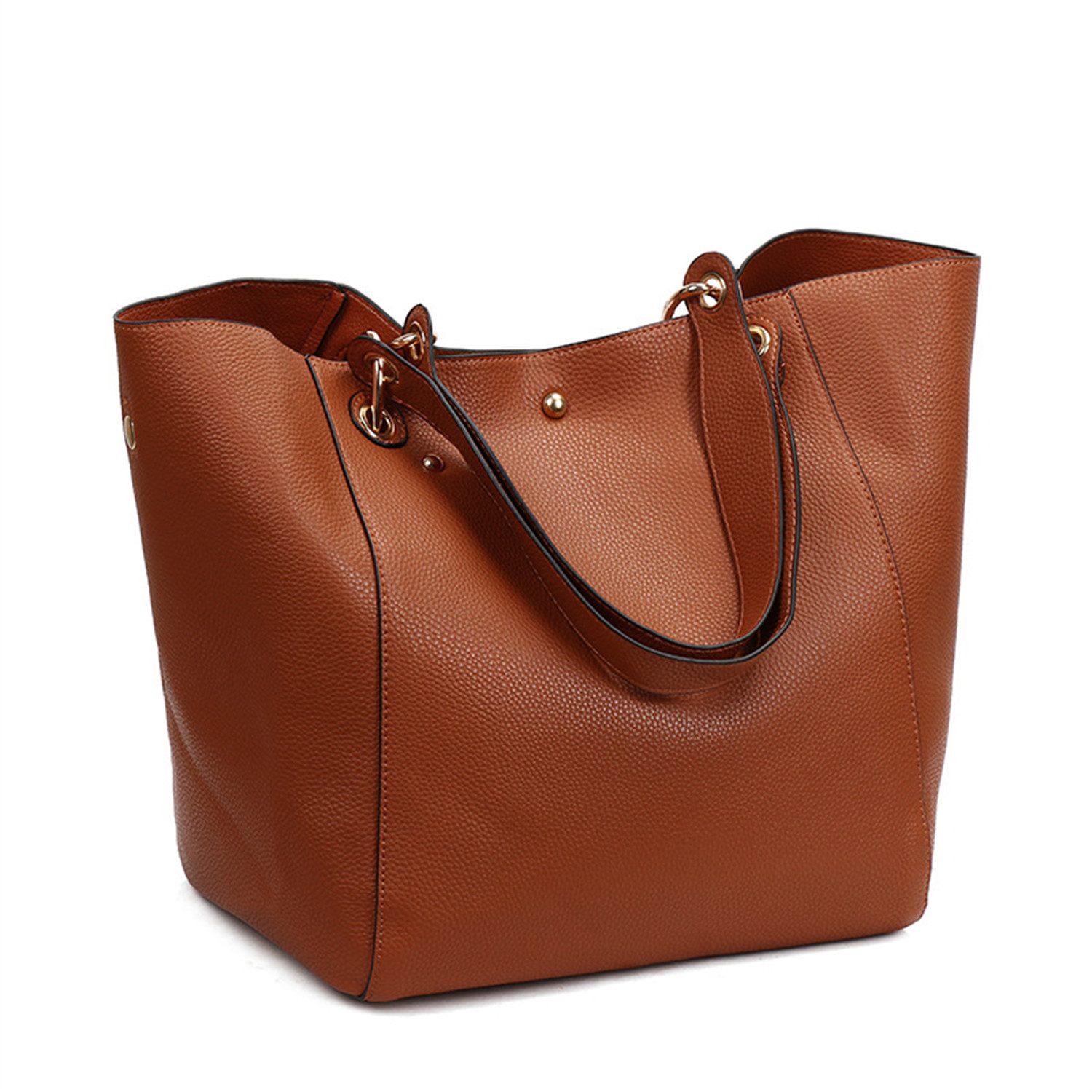 XDeer Schultertasche Damen-Shopper Tote Große Kunstleder-Handtasche, Wasserschutz & Ledergriff - Perfektes Geschenk für Frauen