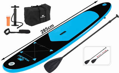 XQMAX SUP-Board Blau, (1 tlg), Inkl. Zubehör, Inkl. Tasche, Aufblasbar