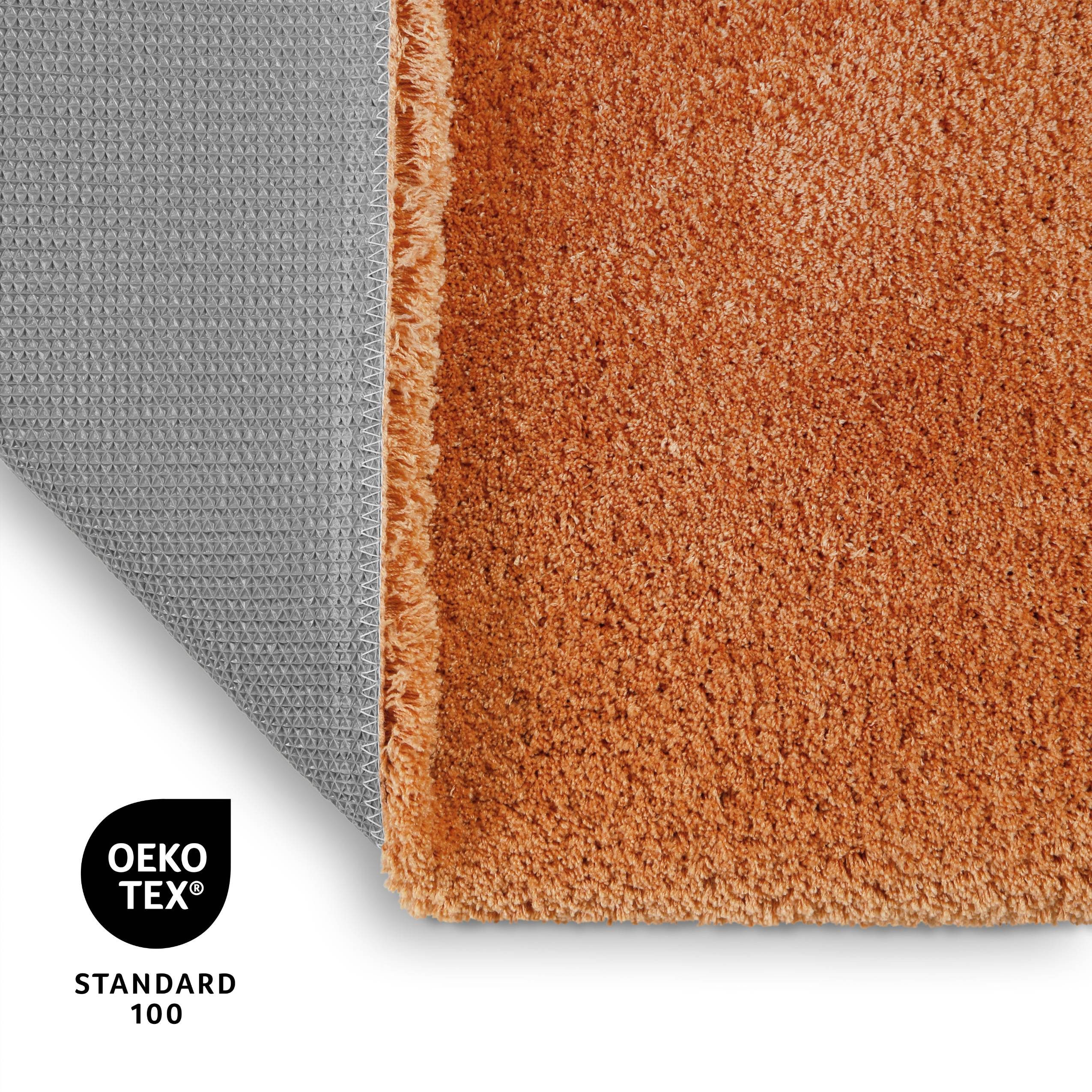OTTO home Badematte Kaarin, Höhe 30 mm, rutschhemmend beschichtet, schnell trocknend, Polyester, rechteckig, Badteppich, getuftet, flauschig, hochflor, große Farbauswahl
