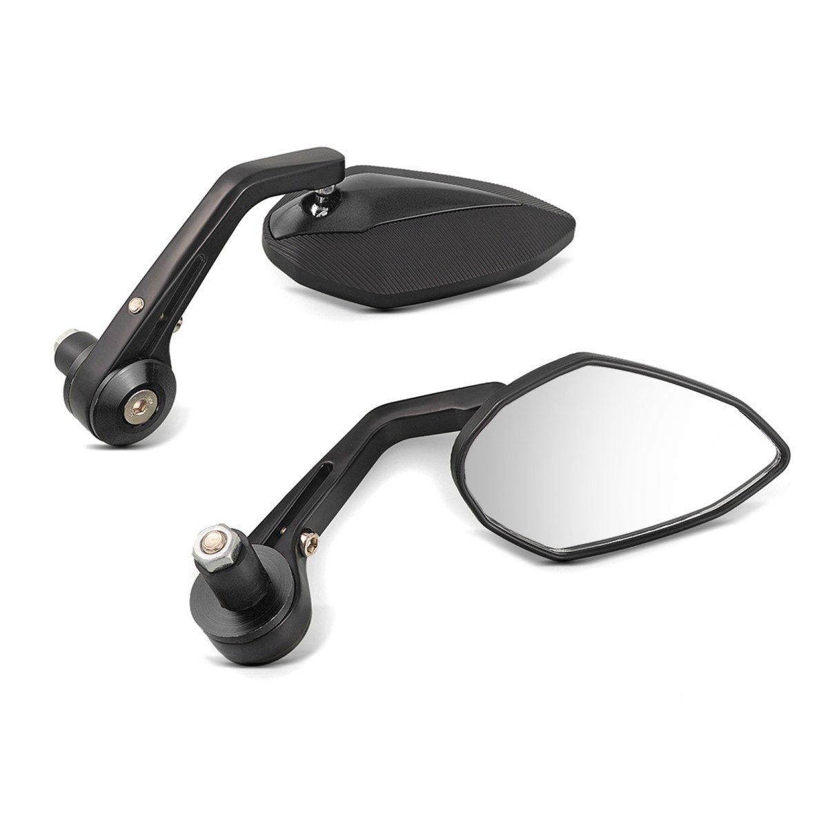 Motorradspiegel Motorrad Lenkerendenspiegel / Rückspiegel für 22mm Lenker # SZ3 DPLT