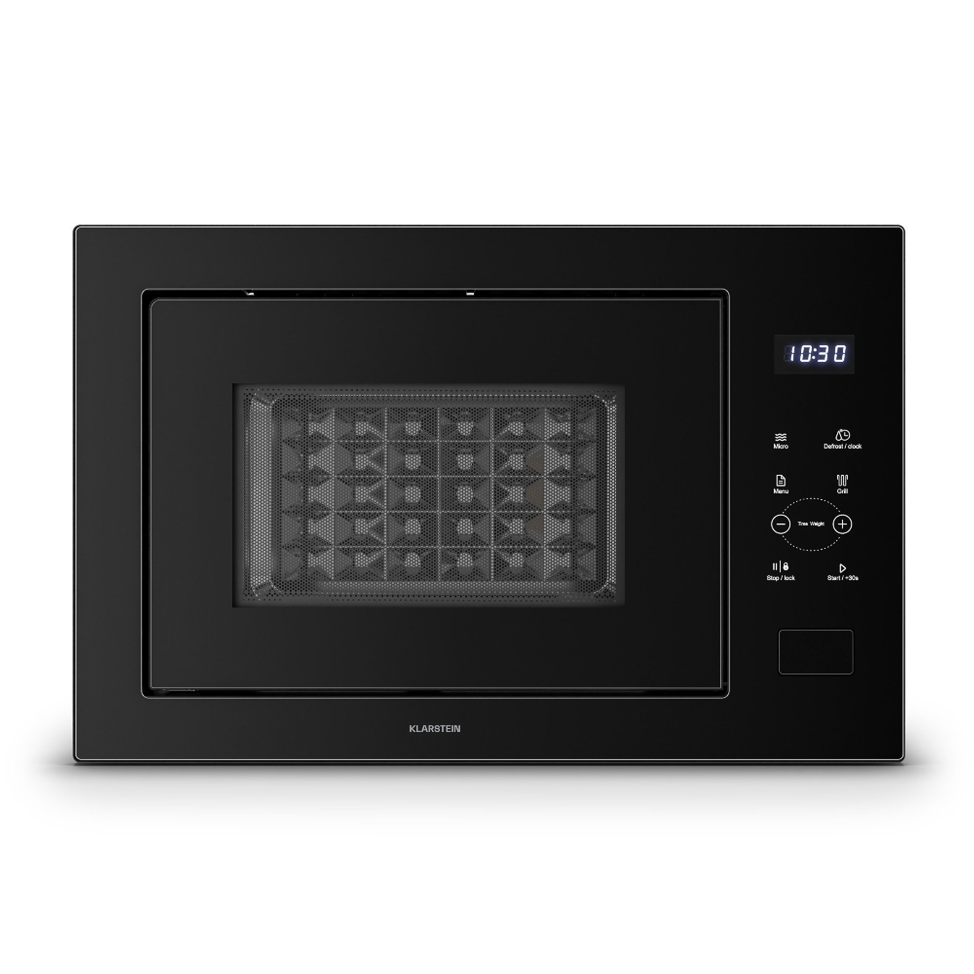 Klarstein Mikrowelle, Mikrowelle; Grill, 25 l, Einbau Microwave Grill 1200 W 25 L LED Touch Schwarz