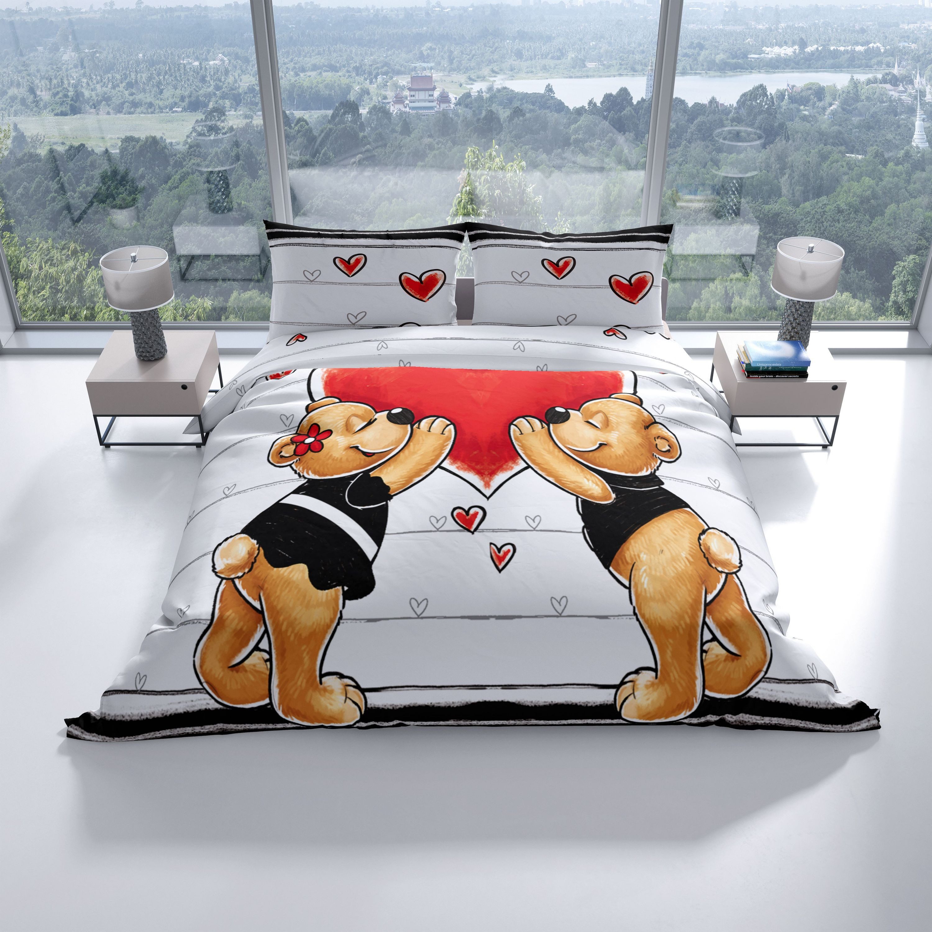 Leonado Vicenti Bettwäsche Romantische Partnerbettwäsche 135x200 cm, Microf günstig online kaufen