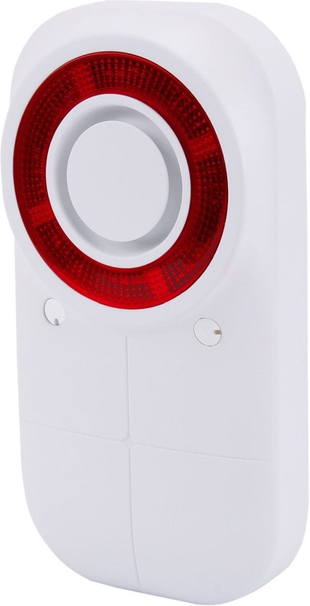 Olympia Kettenschloss Außensirene XL für Alarmsysteme weiß
