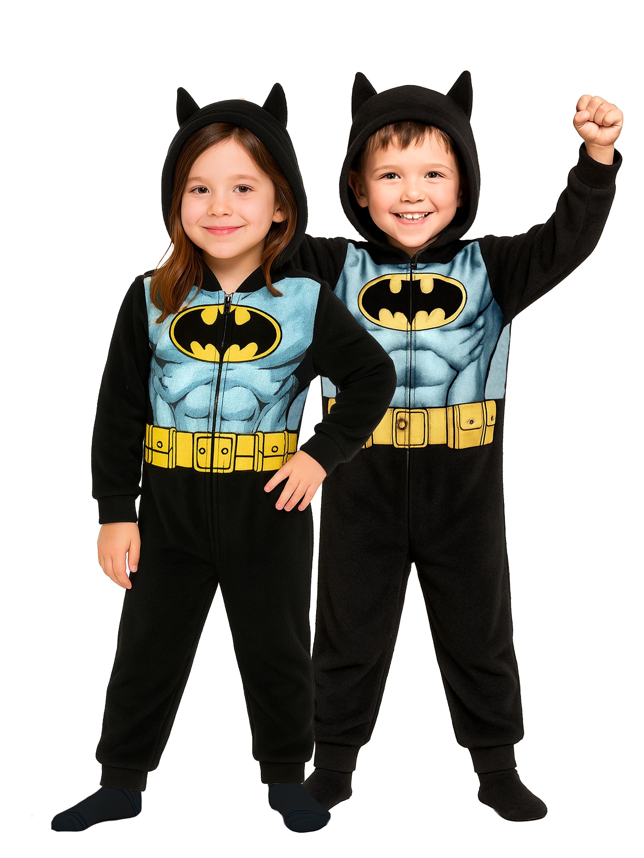 United Labels® Jumpsuit DC Comics Batman Jumpsuit mit Kapuze Overall Onesie Einteiler