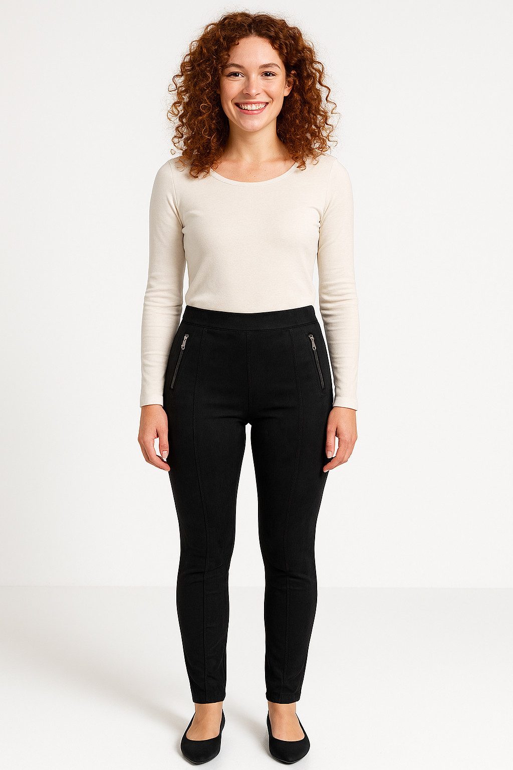 ONLY Леггинсы ONLANGALI LIFE ZIP FAUX S LEGGING CC PNT