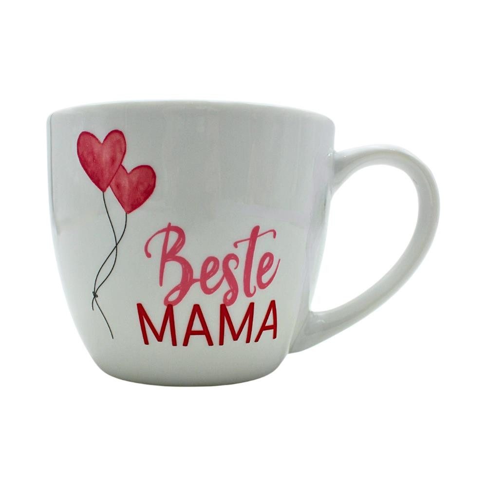 Dekohelden24 Tasse XXL Tassengeschenke in verschiedenen Varianten, Porzellan, Liebevolles Design, extra großes Fassungsvermögen