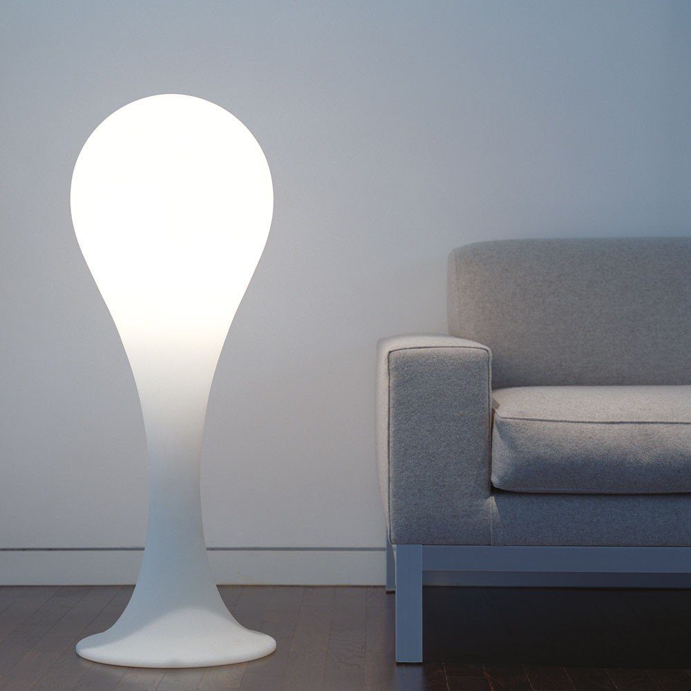 Weiß 100cm Stehlampe Liquid-Light Weiß Leuchten Drop-4L Next