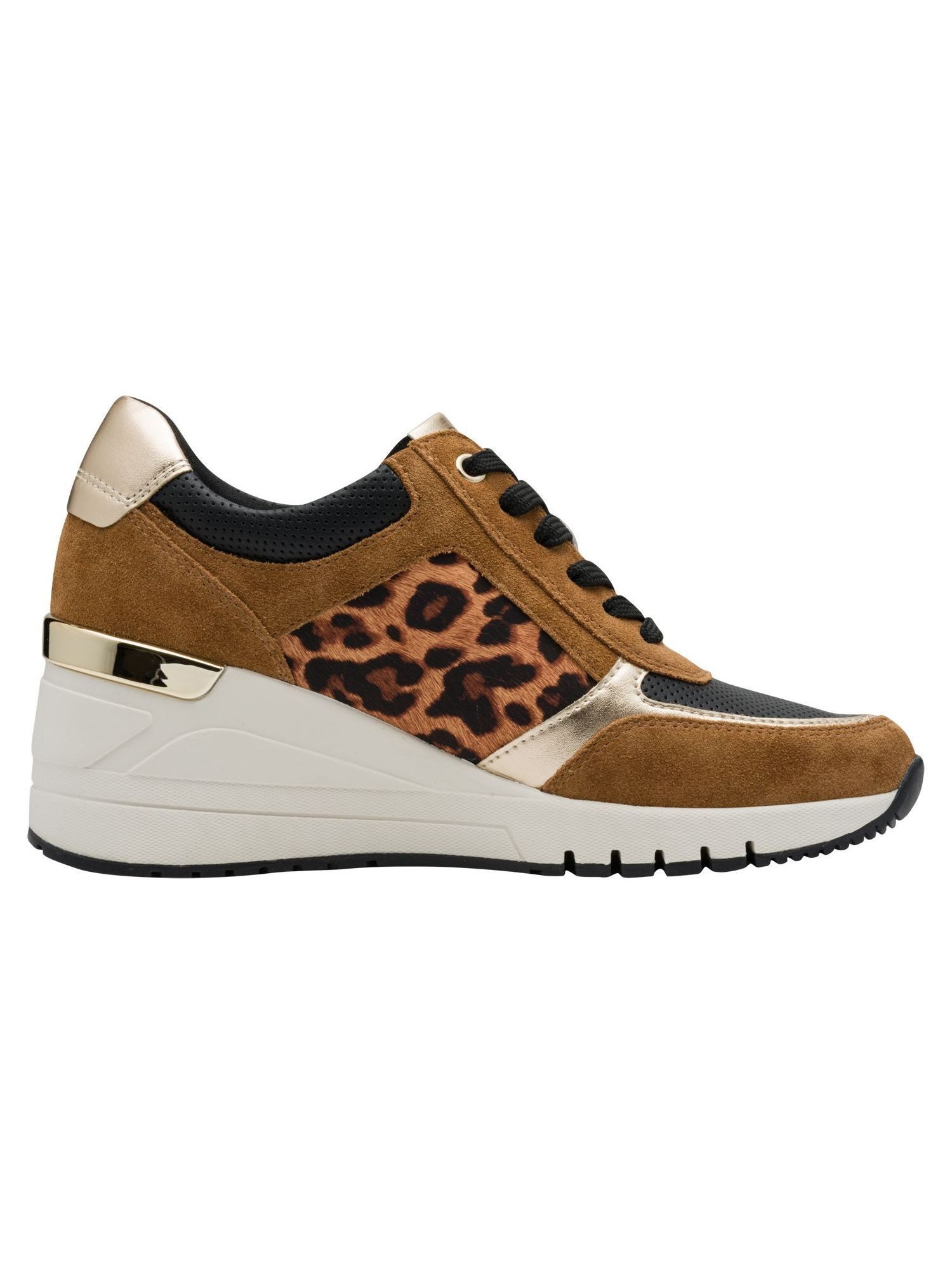 MARCO TOZZI FEEL, Removable Sock aus Leder Keilabsatz Sneaker FEEL