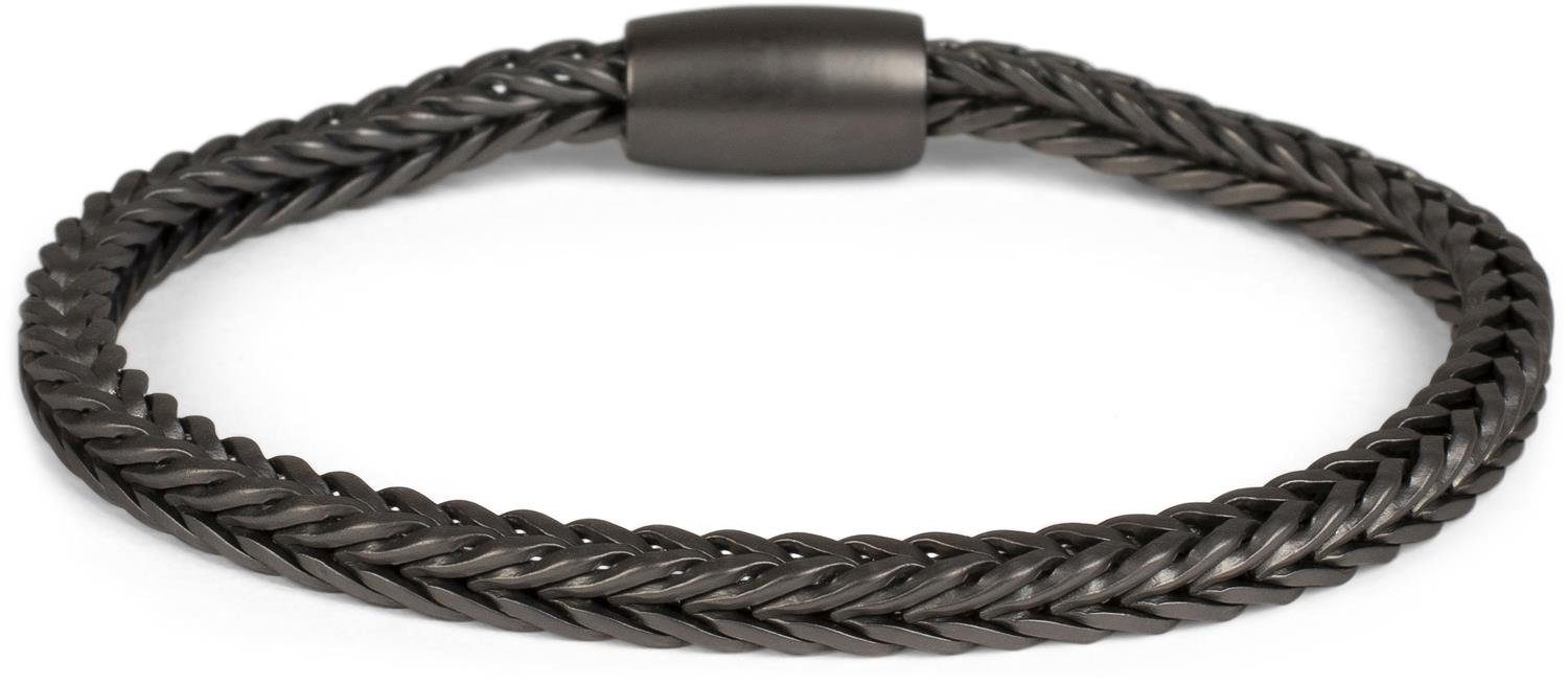 styleBREAKER Armkette Schmales Armband Zopfkette mit Magnetverschluss (1-tlg)