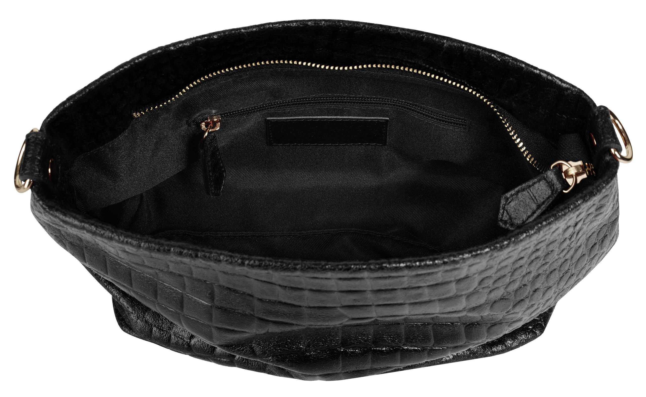 Samantha Look Umhängetasche (1-tlg), echt Leder, Made in Italy