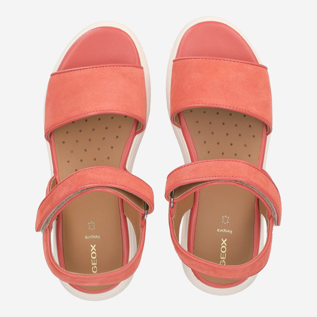 Geox GEOX NEBULA 2.0, Sandaletten, Rot(Korall), Damen Sandalette