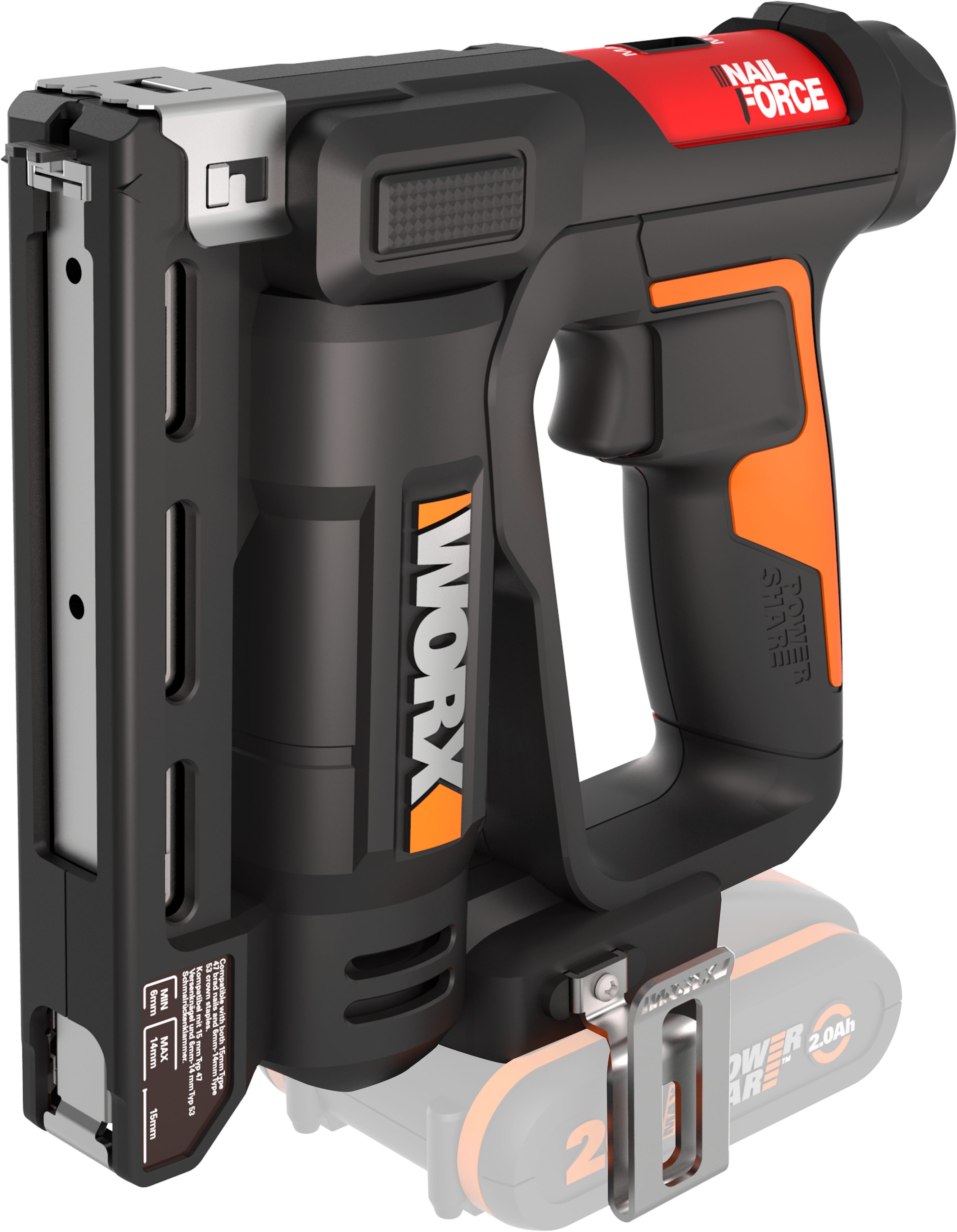 Worx Akku-Tacker WX843.9 NailForce, für Nägel günstig online kaufen