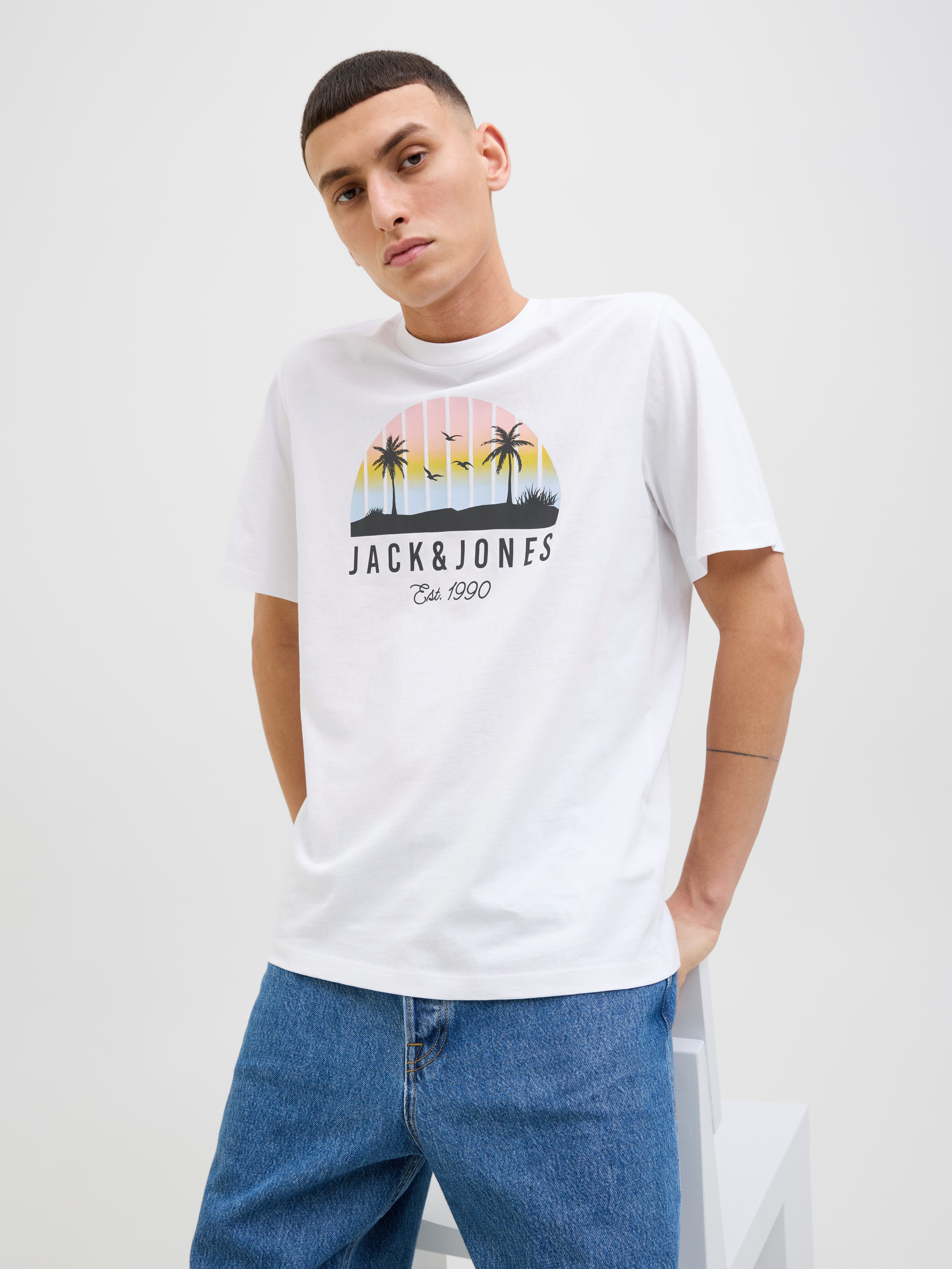 Jack & Jones Rundhalsshirt JJPALM TEE günstig online kaufen