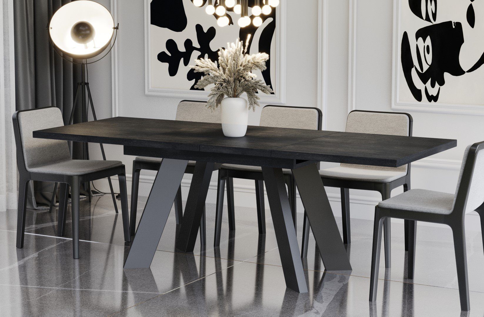 Endo-Moebel Esstisch Como Esstisch 130–210cm ausziehbar für 8 Personen, Tis günstig online kaufen