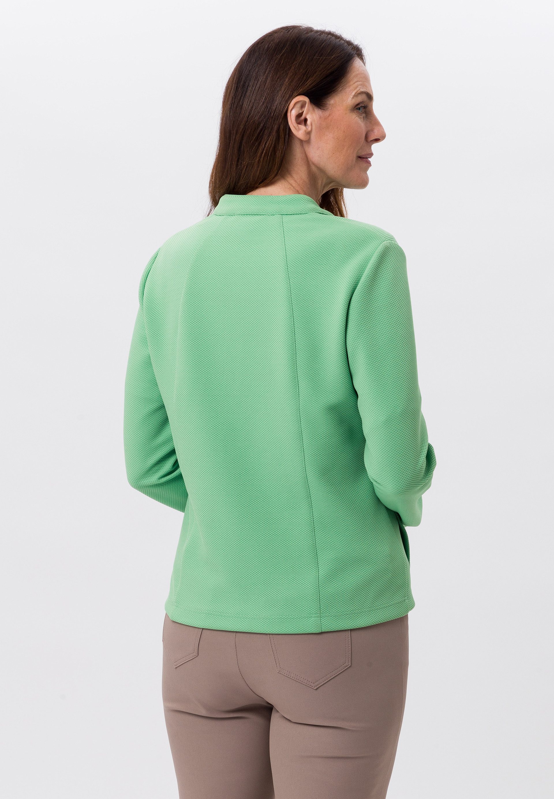 FRANK WALDER Kurzjacke aus Jersey mit Zipp