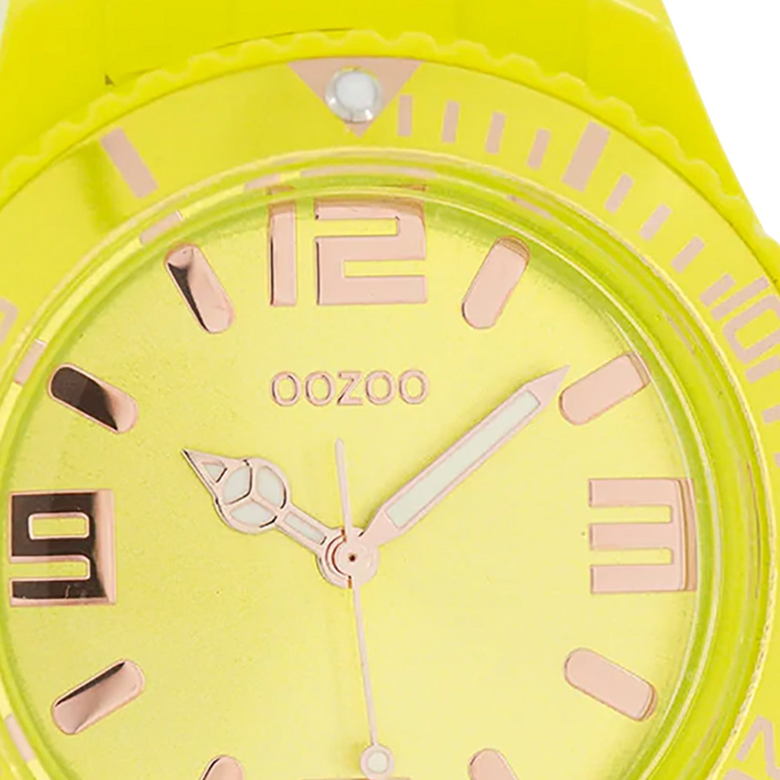 OOZOO Quarzuhr Oozoo Damen Armbanduhr blau Analog, (Analoguhr), Damenuhr rund, extra groß (ca. 48mm) Silikonarmband, Fashion-Style