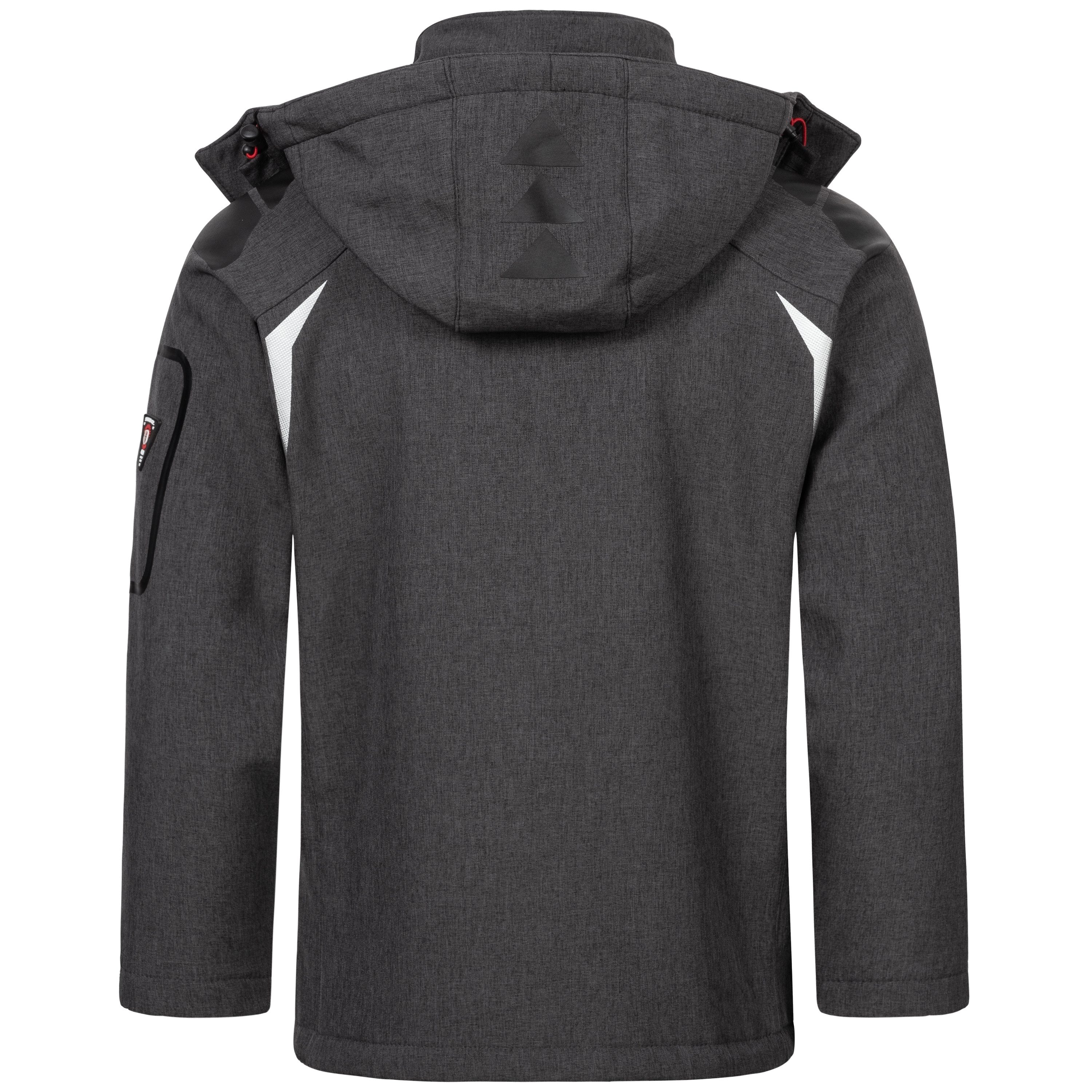 Geographical Norway Softshelljacke Herren Damen Übergangsjacke Wind Wasser Abweisend Jacke Frühling Elastisches Material, Bewegungsfreundlich, Leichtes Material