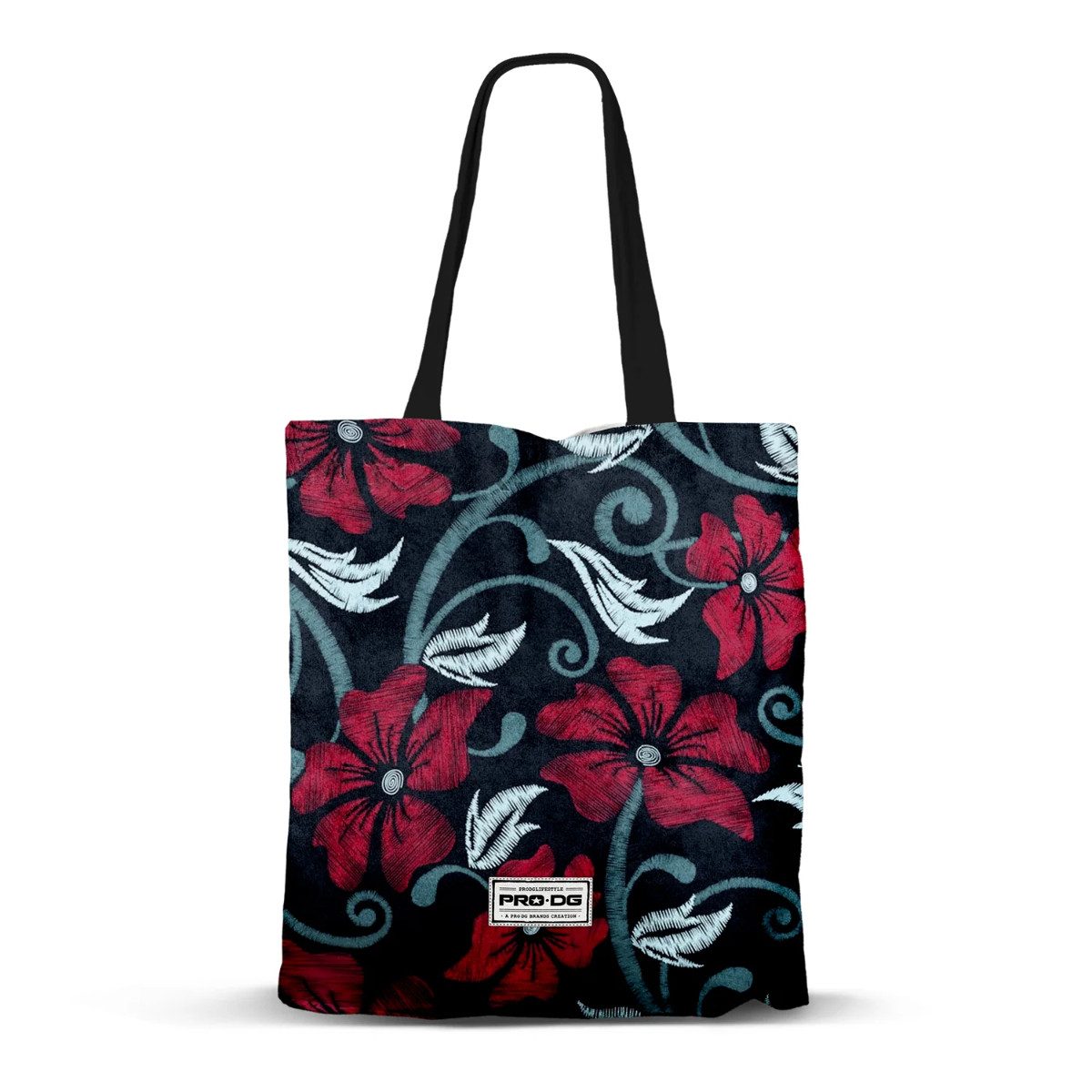 Tragetasche - Yarn FAN Shopping Bag mehrfarbig mit Schultergriffen 33 x 40 cm