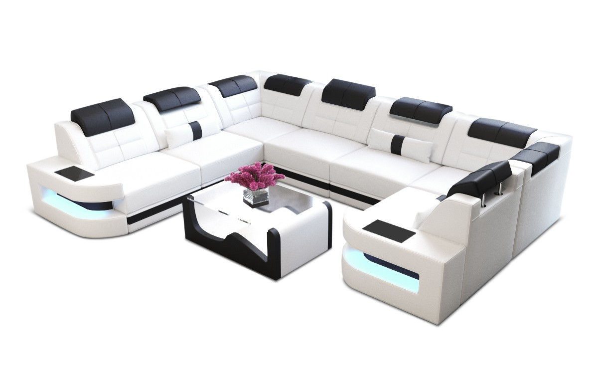 Sofa Dreams Wohnlandschaft Ledersofa Como U günstig online kaufen
