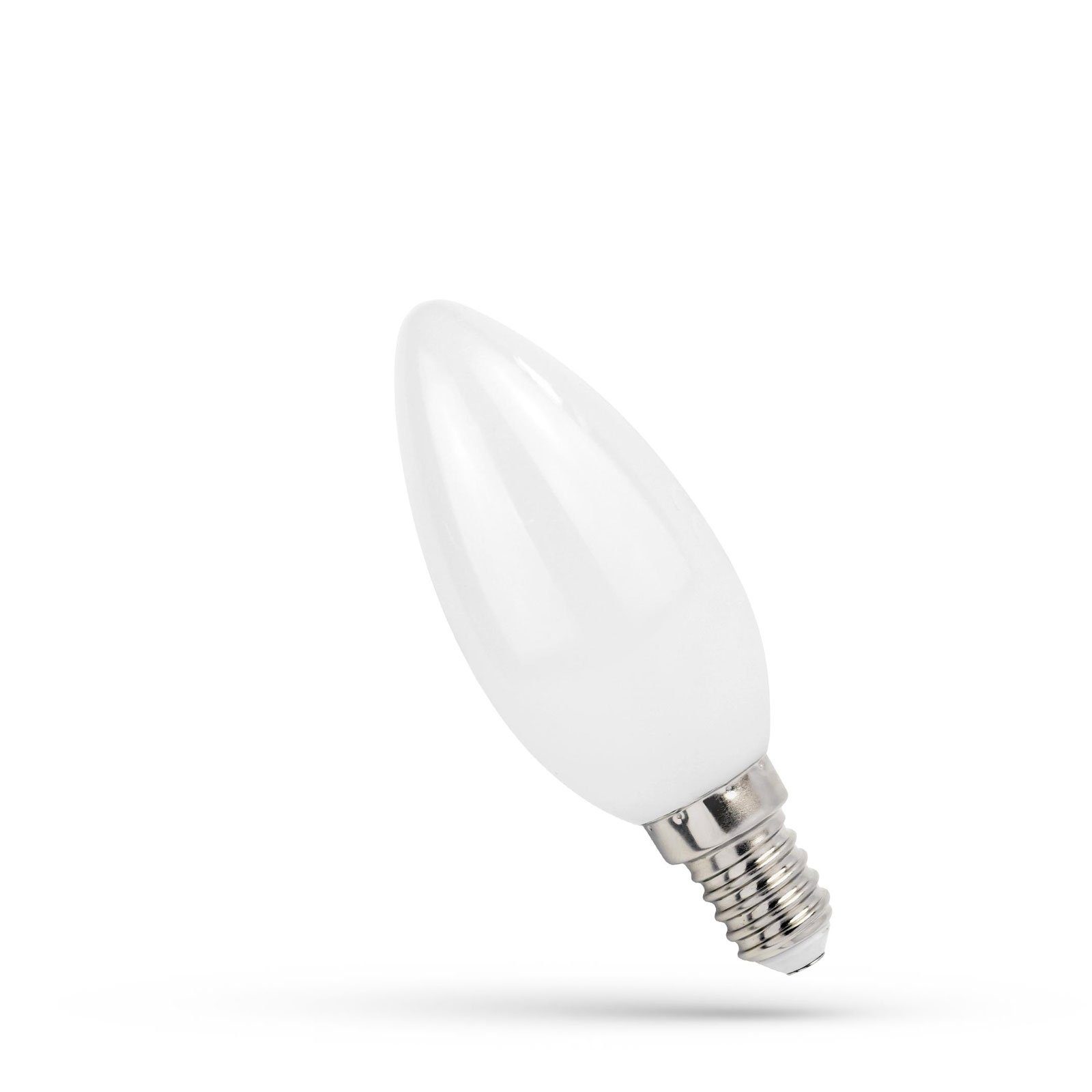 spectrum LED LED-Leuchtmittel 56W E14, 6W 300° = Spectrum E14 C35 750lm Warmweiß Warmweiß matt 2700K, Filament LED