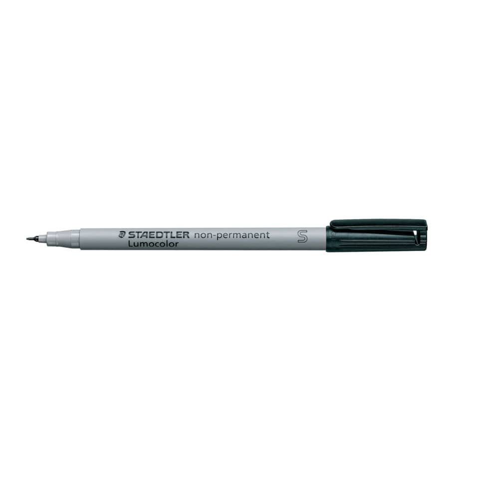 STAEDTLER Folienstift Folienstift Lumocolor S non-permanent 311-9 schwarz OHP Pen, feucht abwischbar