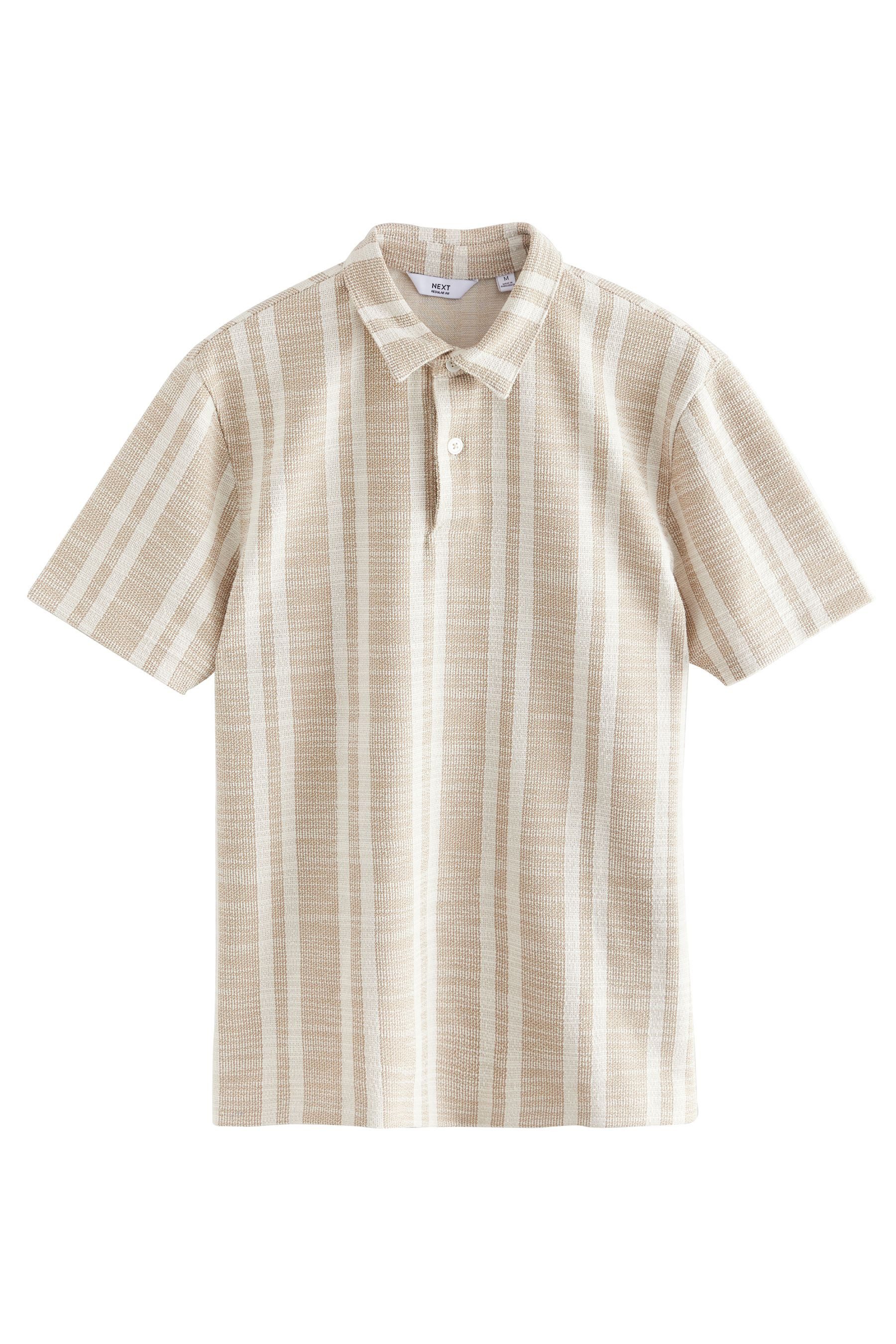 Next Poloshirt Poloshirt mit vertikalen Streifen (1-tlg)