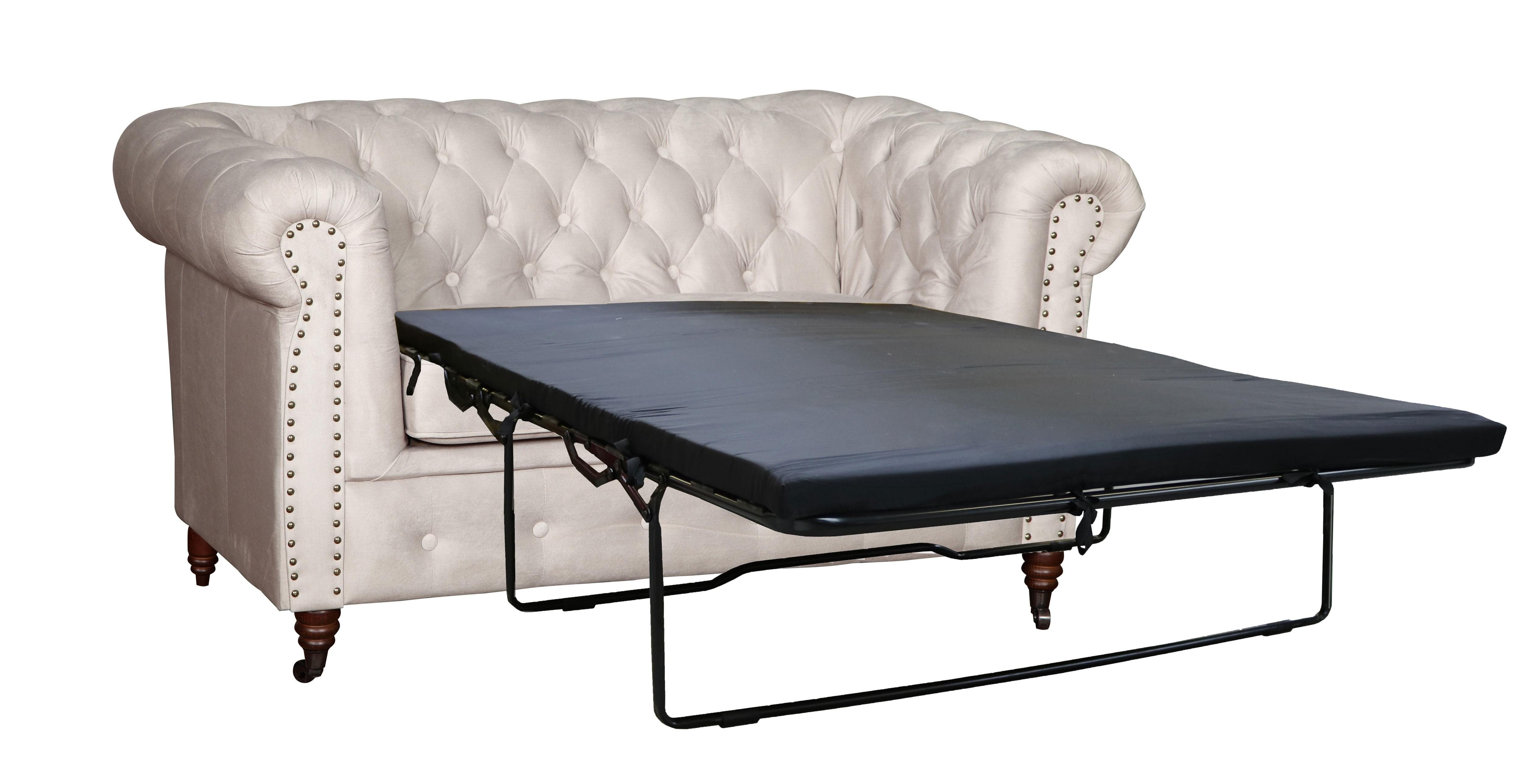 Xlmoebel Chesterfield-Sofa Chesterfield Zweisitzer-Sofa für das Büro mit Schlaffunktion Sofas, Hergestellt in Europa