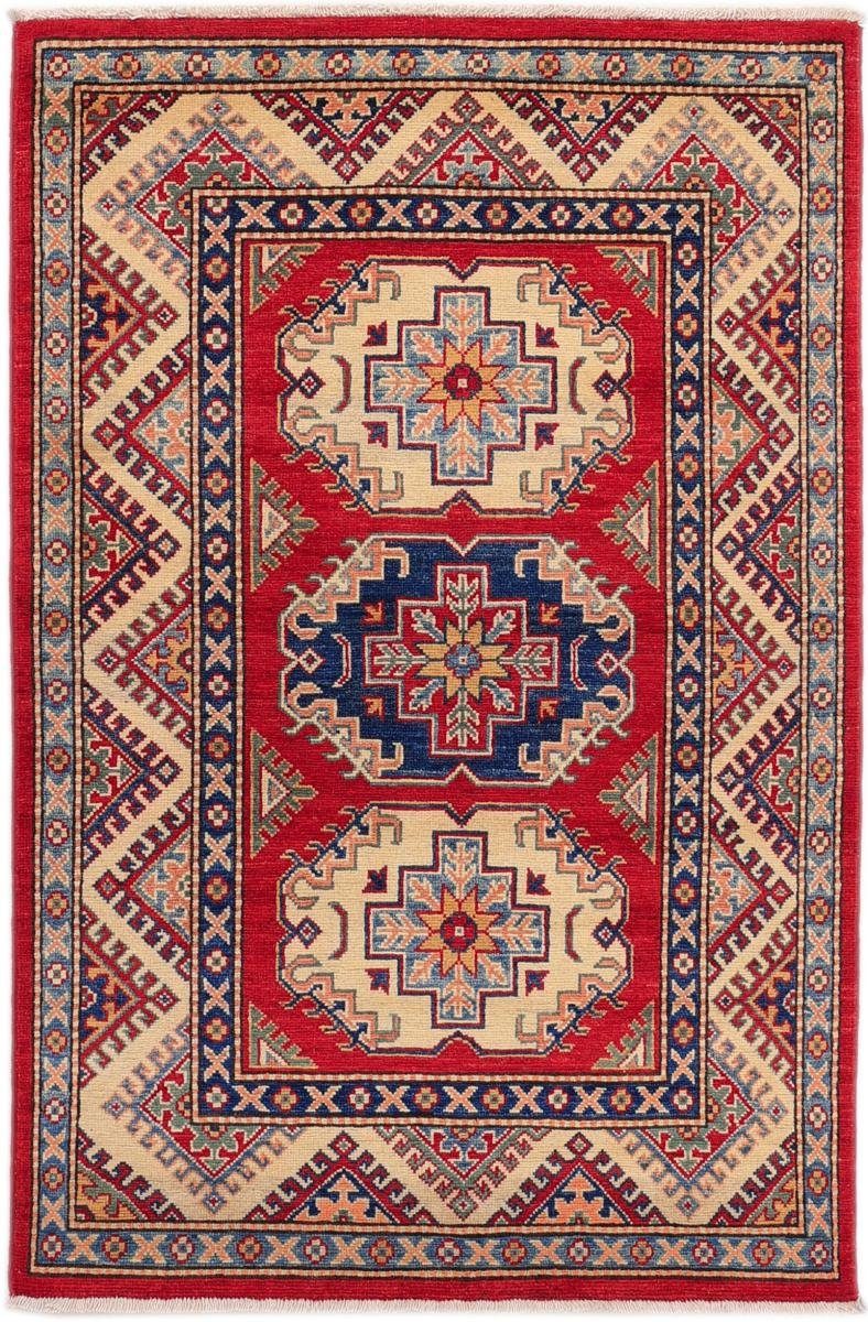 Orientteppich Kazak 98x153 Handgeknüpfter Orientteppich, Nain Trading, rechteckig, Höhe: 5 mm