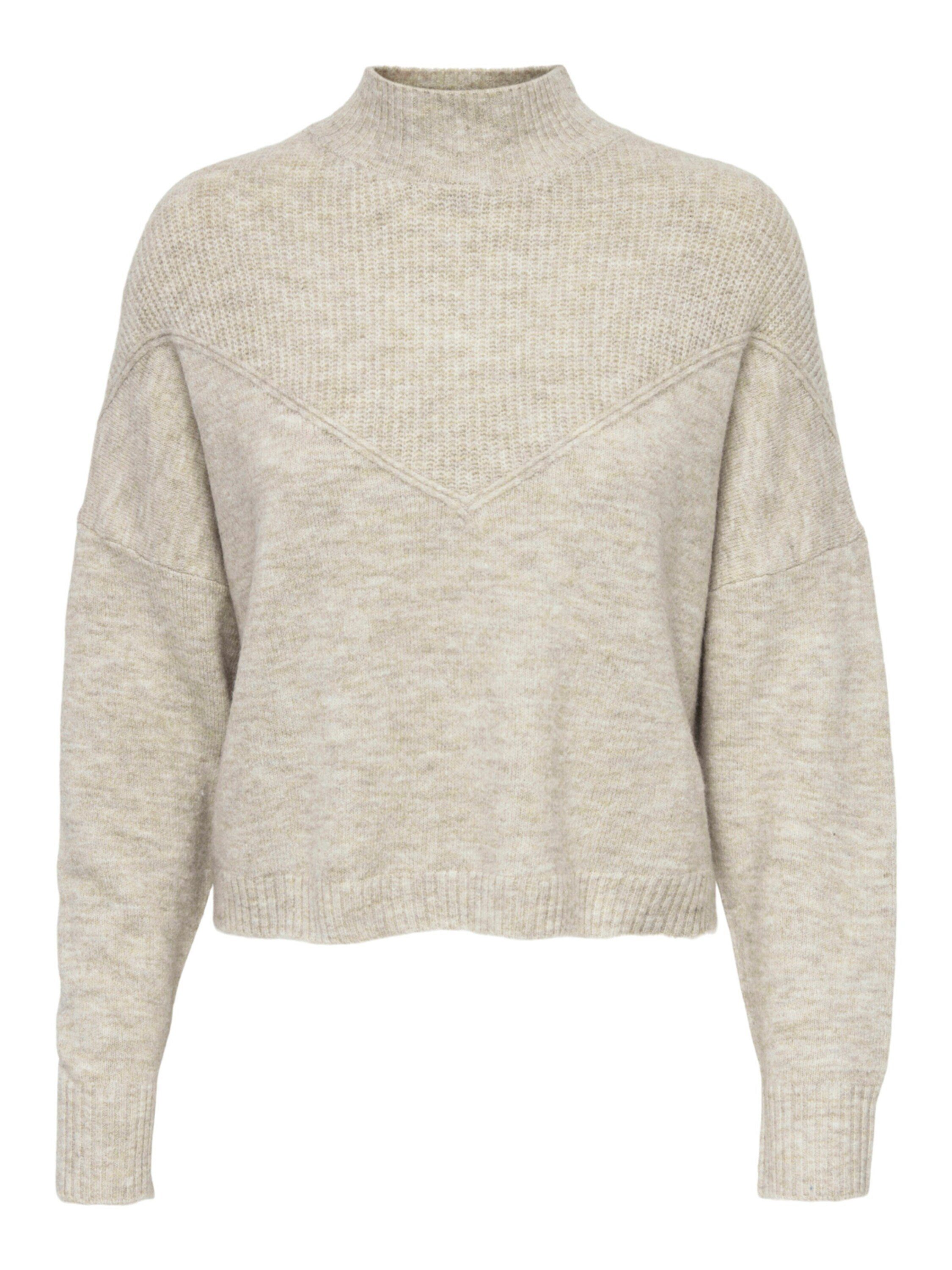 ONLY Strickpullover (1-tlg) Plain/ohne Details Pumice Stone