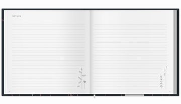 Eine der Guten Verlag Notizbuch blanko Rezeptbuch - Lieblingsrezepte, Kochbuch zum Selberschreiben, 80 Rezepte, Schwarz, Hardcover, 21x21cm