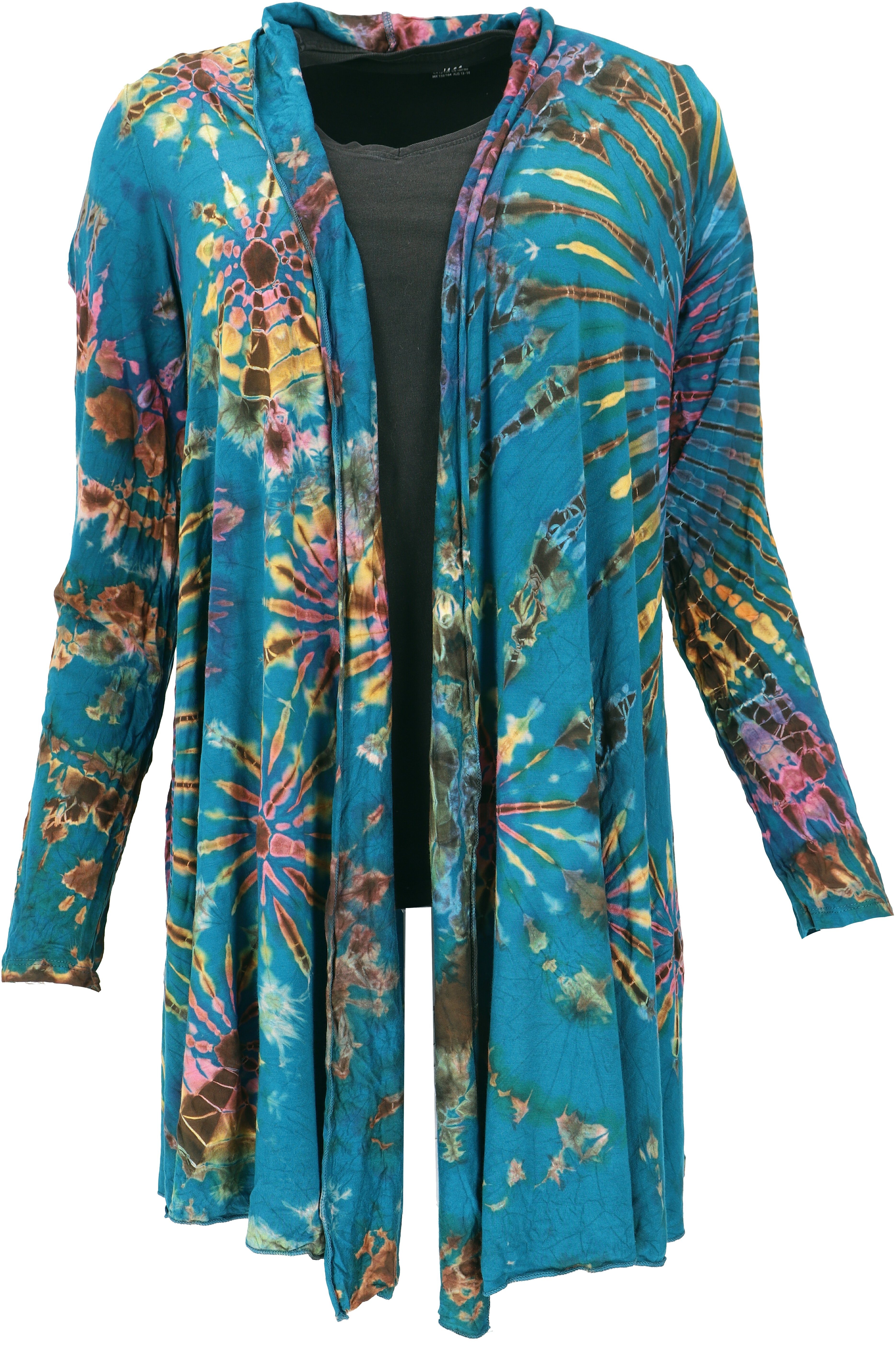 Guru-Shop Langjacke Offener Batik Cardgan, Boho Batikjacke -.. – Bild 2 von 4