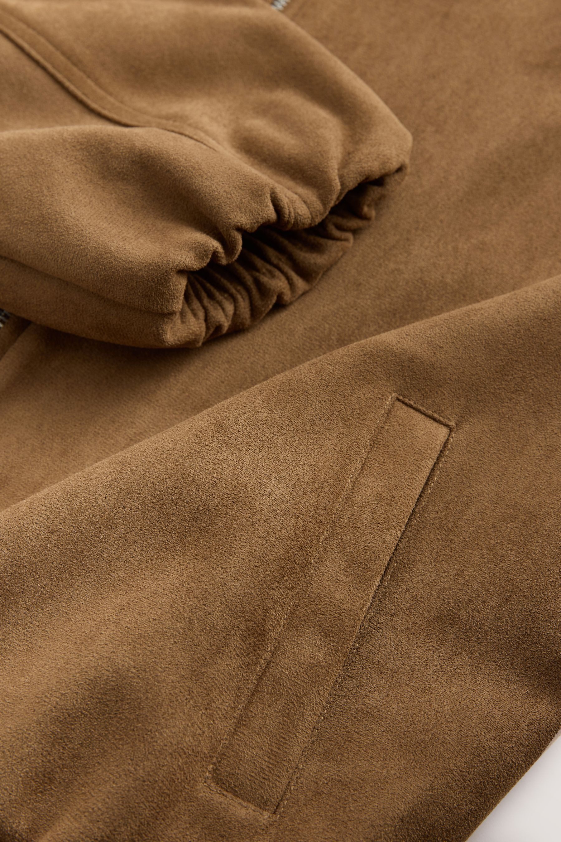 Next Bomberjacke Bomberjacke aus Velourskunstleder (1-St)