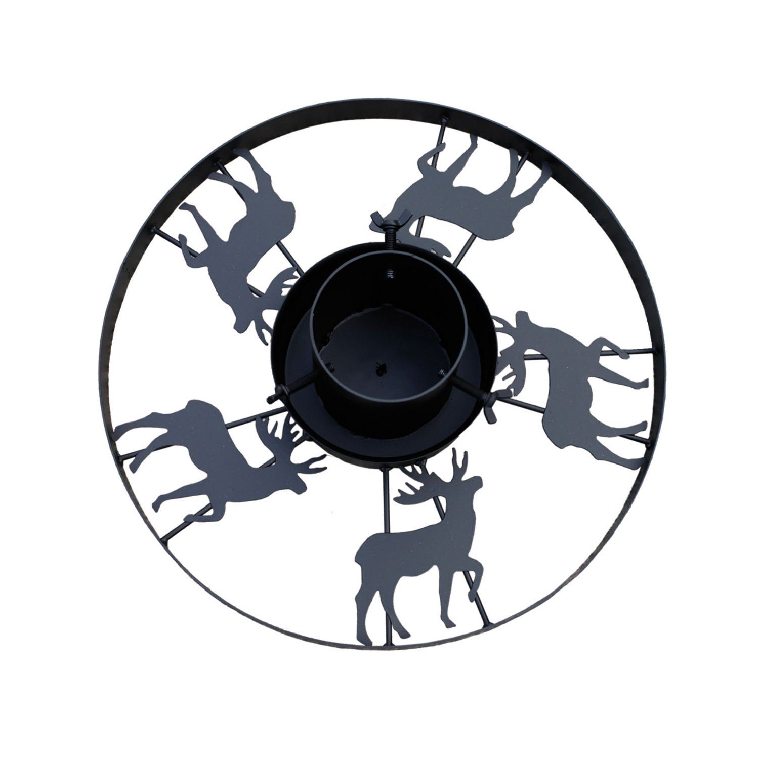 Mojawo Christbaumständer Baumständer Rustikal Modell Hirsch Ø 40cm