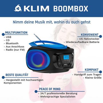 KLIM Boombox Radio mit CD Player Radio