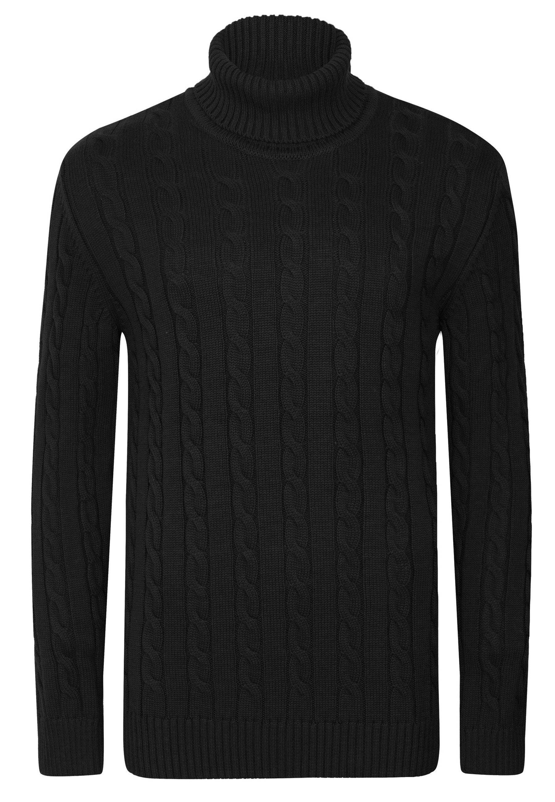 Rollkragenpullover Rollkragenpullover aus Kabelstrick