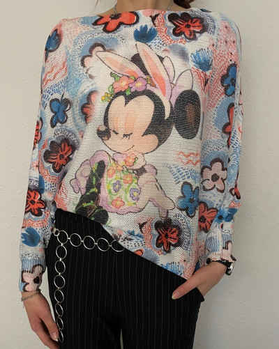 ITALY VIBES Langarmshirt MINNIE - Shirt langarm - leichter Pullover - Print Micky Mouse - ONE SIZE passt hier Gr. XS - L