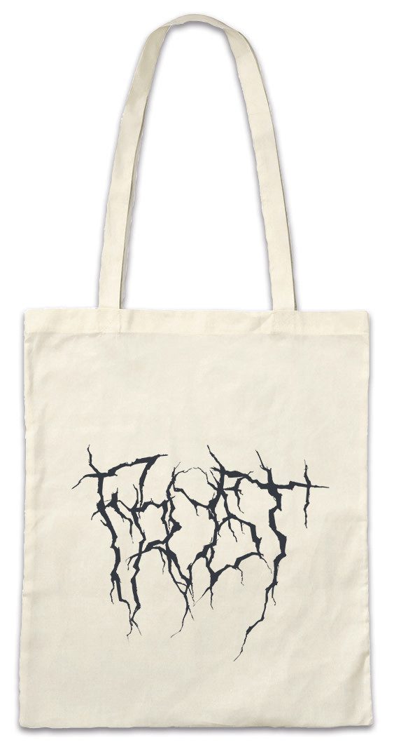Beuteltasche Frost Typo Blackmetal II Stofftasche Black Death Norwegian Metal True