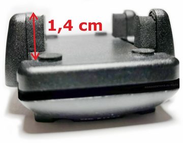 HR GRIP Sockelhalter zum anschrauben Universal Handy Halterung Handys 38 - 68 mm Breite Handy-Halterung