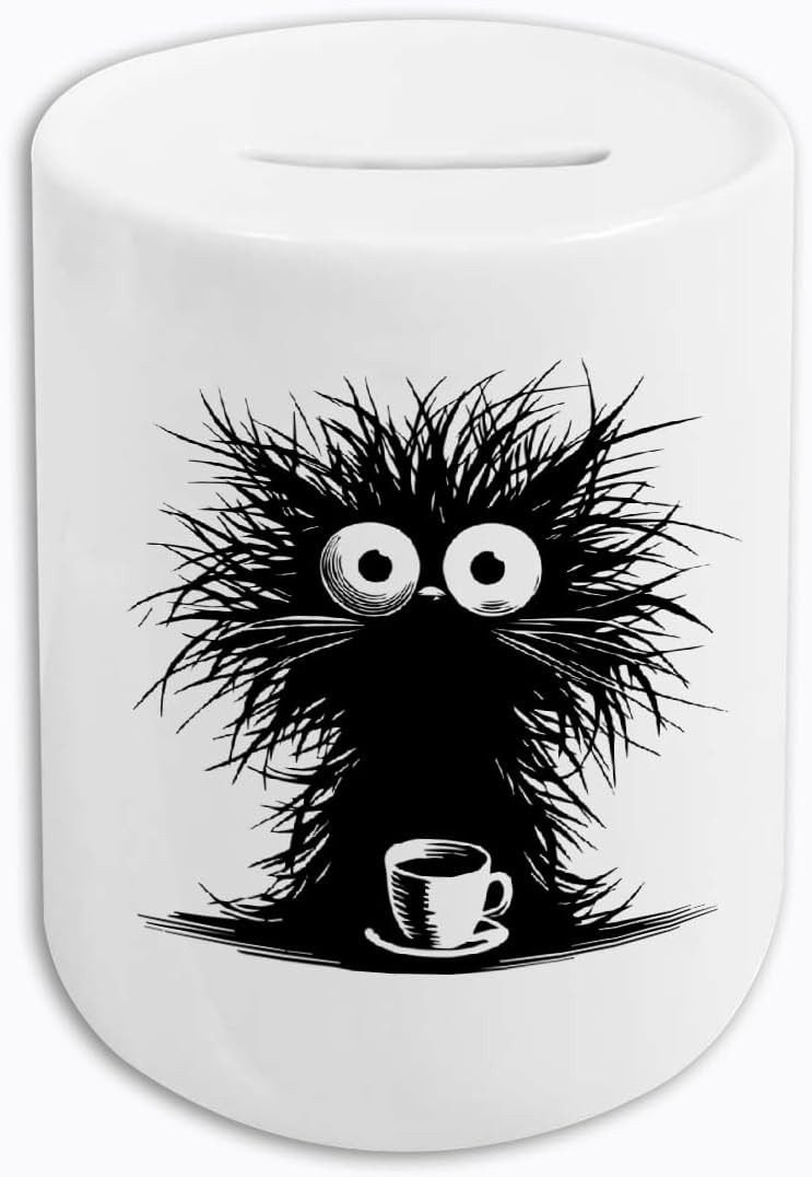 Hustling Sharks Spardose Hustling Sharks® Spardose mit Tiermotiv - Ohne Kaffee geht nichts I