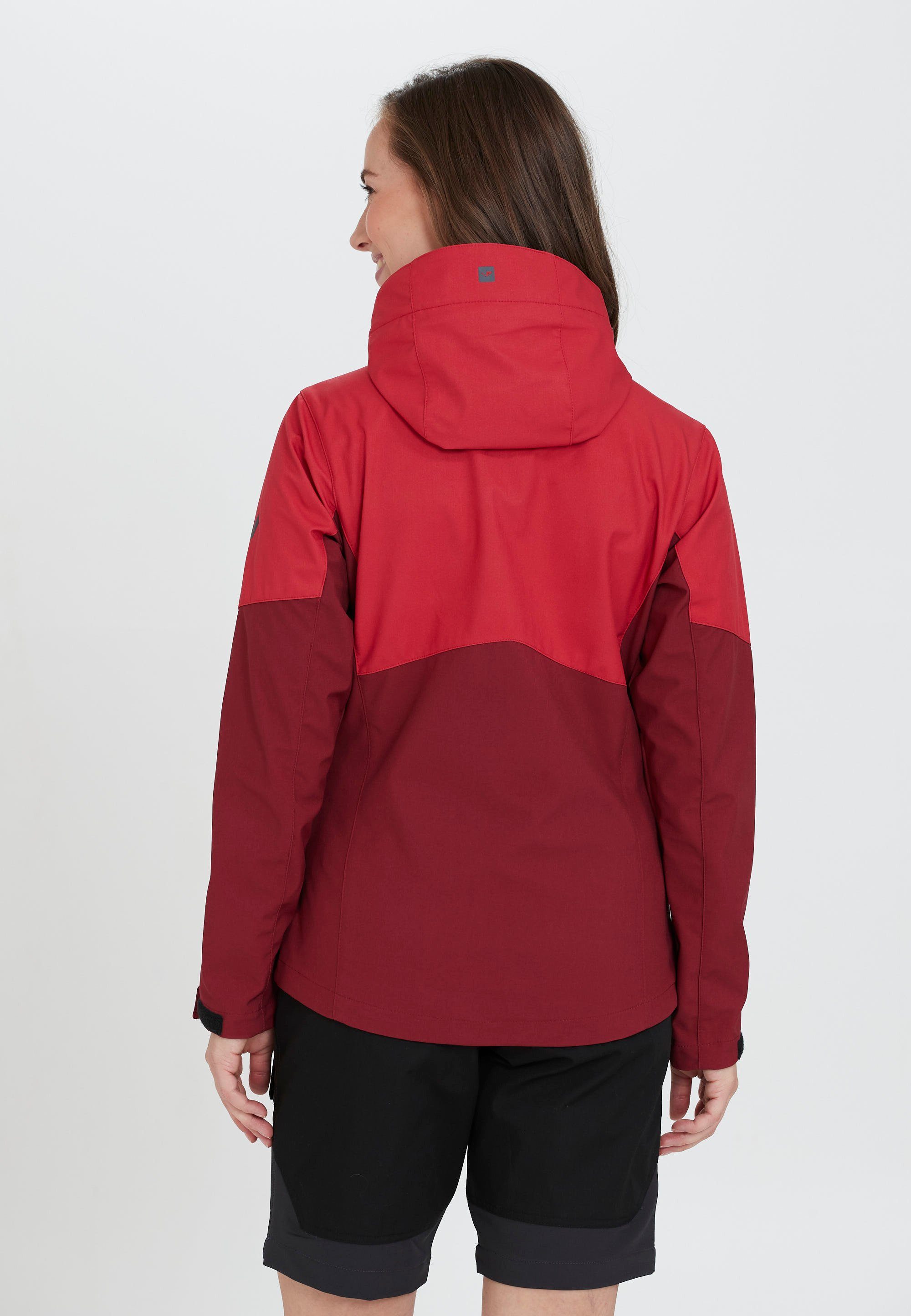 Outdoorjacke aus Funktionsmaterial und wind- WHISTLER Rosea wasserdichtem dunkelrot