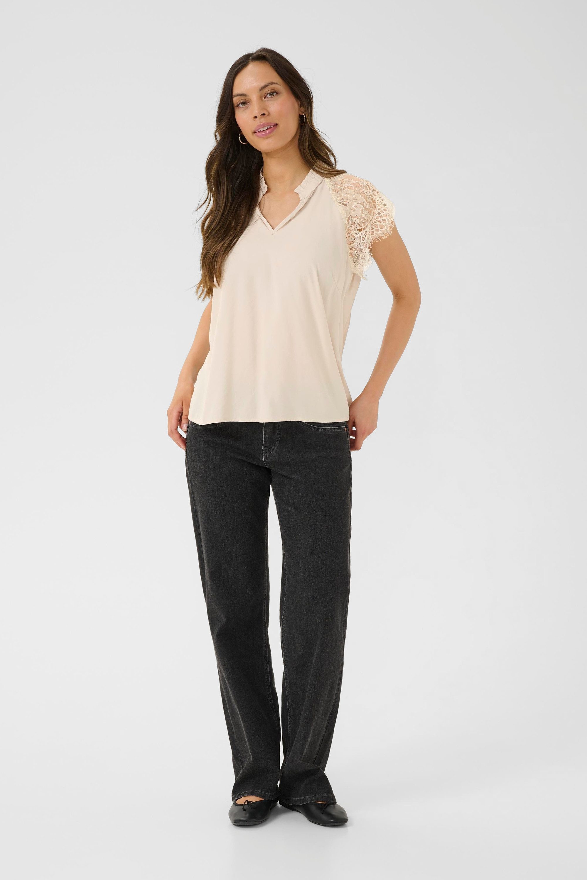 Cream Kurzarmbluse Bluse kurzarm CRNola