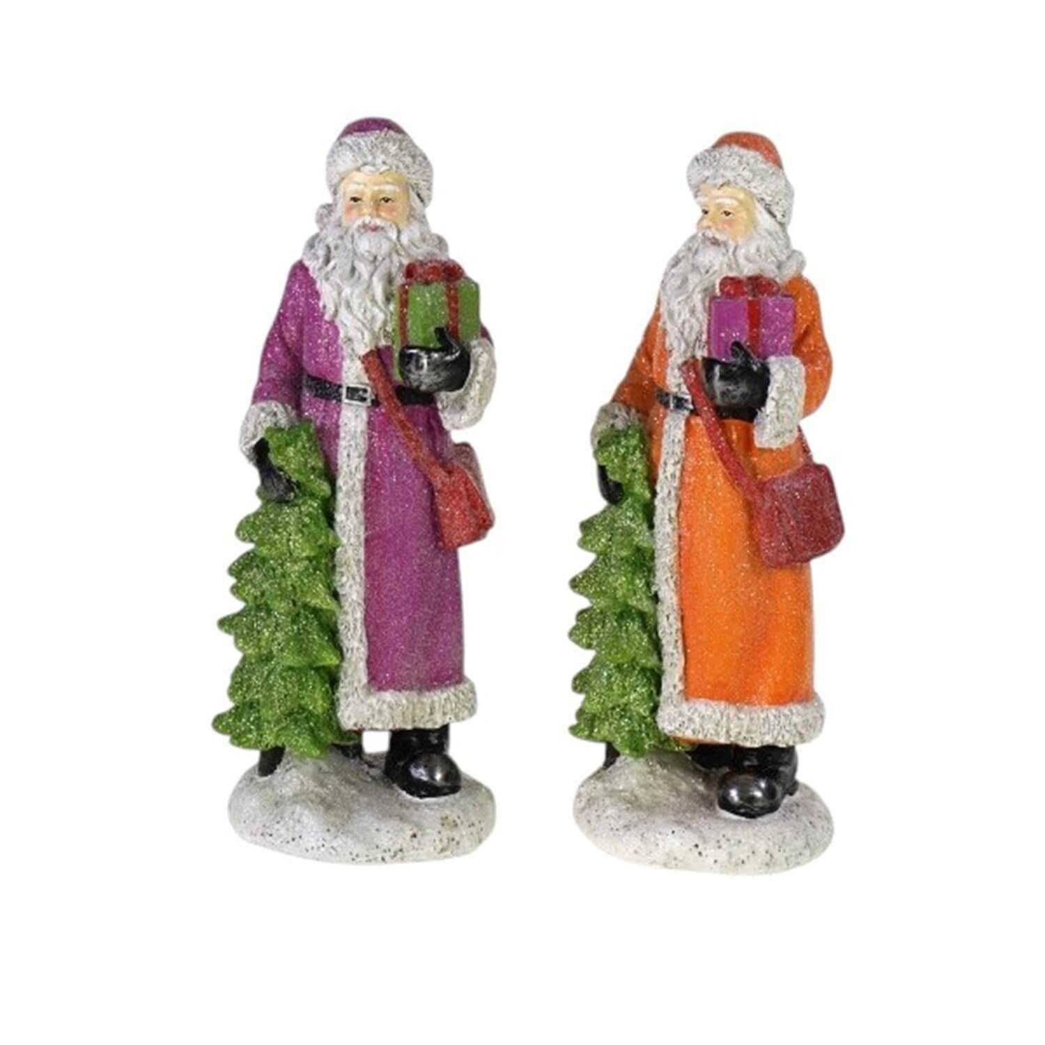 Werner Voß Dekoobjekt Hochwertige Weihnachtsmann-Figur aus Polyresin in zwei Farbvarianten