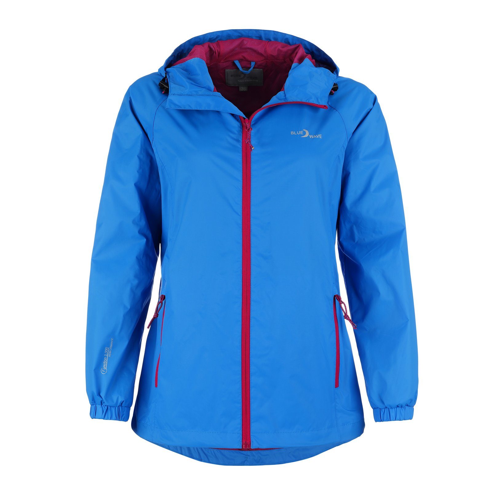 Blue Wave Funktionsjacke Damen Outdoor-Jacke Fabienne - Regenjacke Wander- und Fahrradjacke azurblau