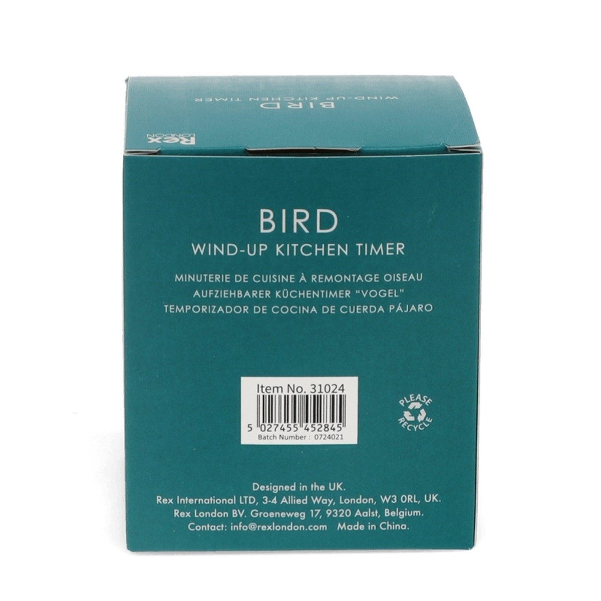 Rex London Küchentimer Tiermotiv mechanischer Timer 59 Min, ohne Batterie, Soft-Touch