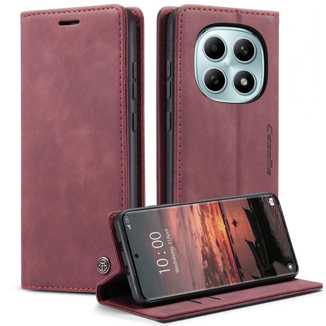 SmartUP Smartphone-Hülle für Xiaomi Redmi Note 15 / Pro / Pro+ 4G / 5G Klapphülle Tasche Case 6,83, Integrierte Standfunktion, zwei Kartenfächer